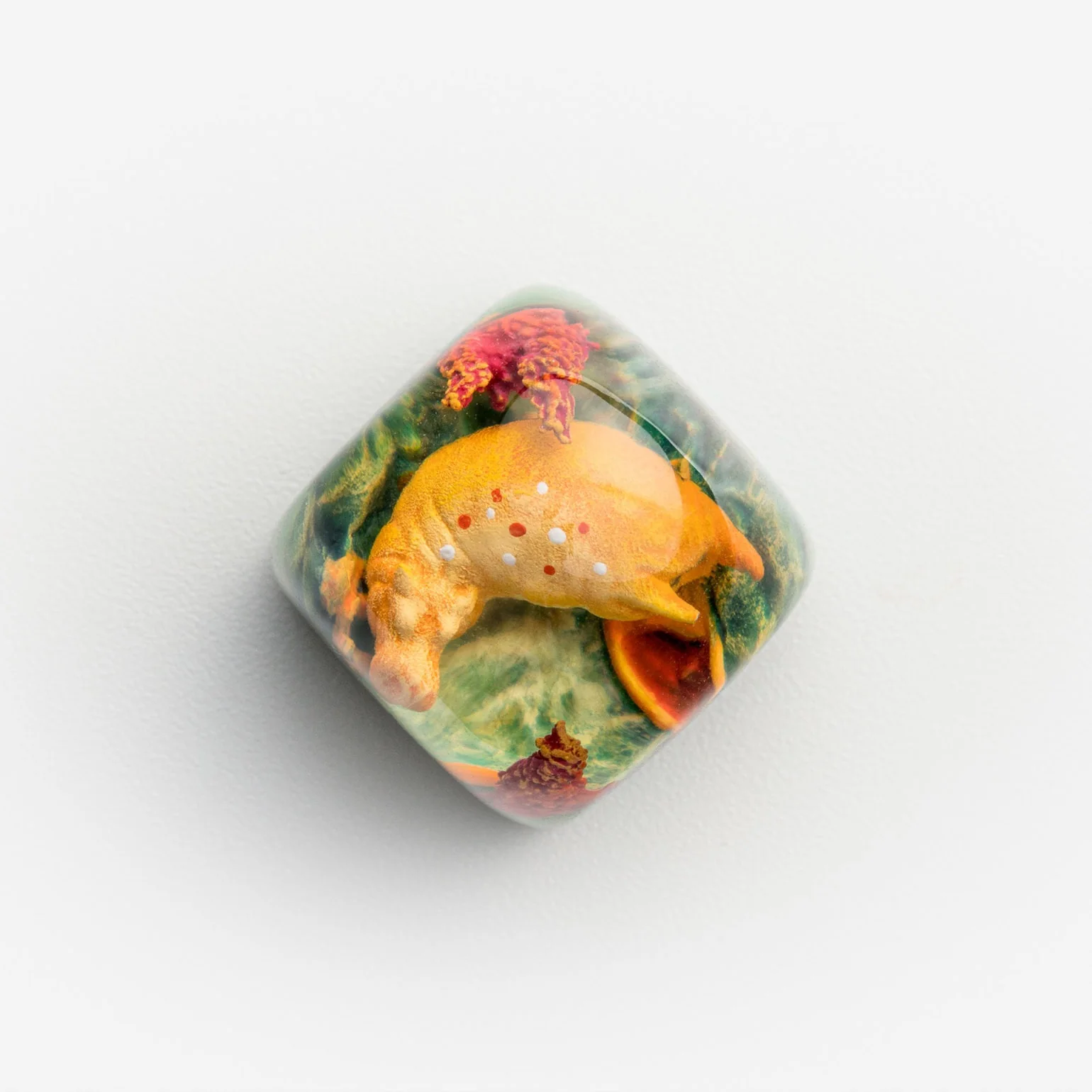 Dwarf Factory Happy Hippo Savanna DOM Resin Artisan Keycap - Image 2