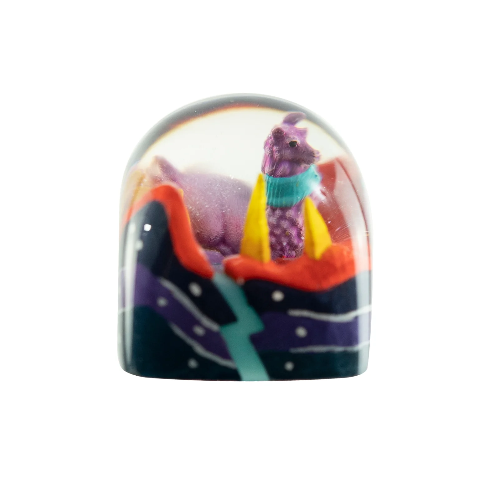 Dwarf Factory x MK Alien Llama Artisan Keycap DOM Profile Resin Artisan Keycap - Image 6