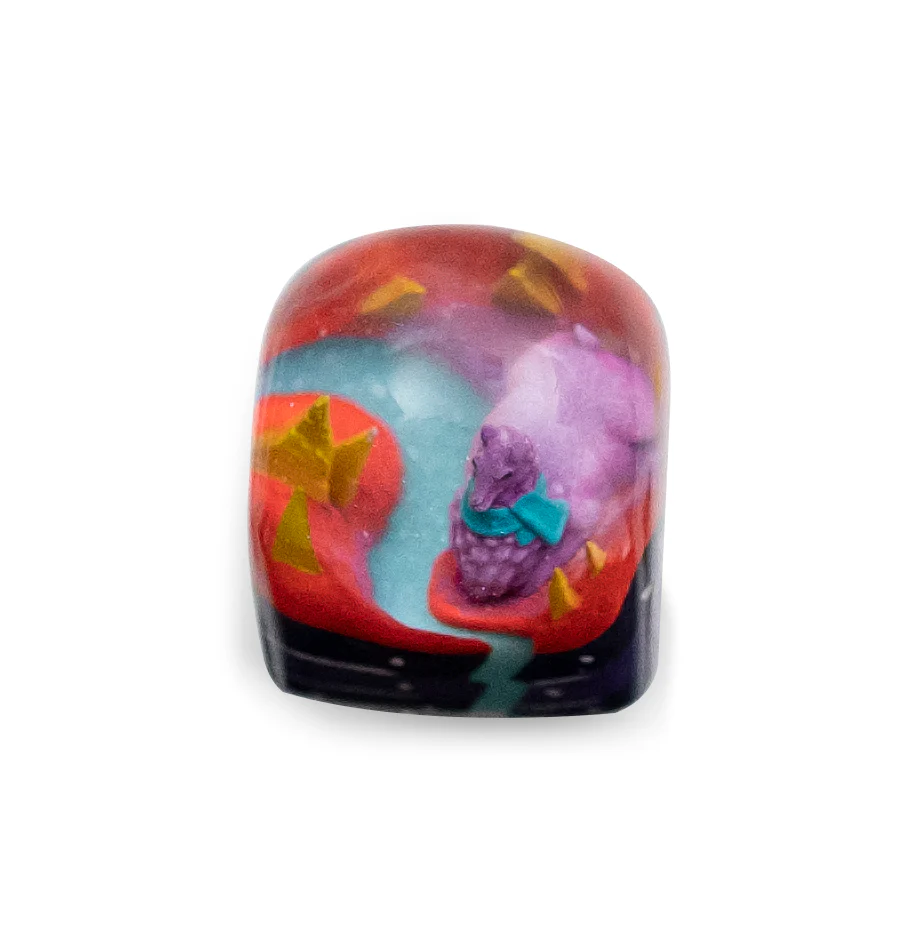 Dwarf Factory x MK Alien Llama Artisan Keycap DOM Profile Resin Artisan Keycap - Image 9