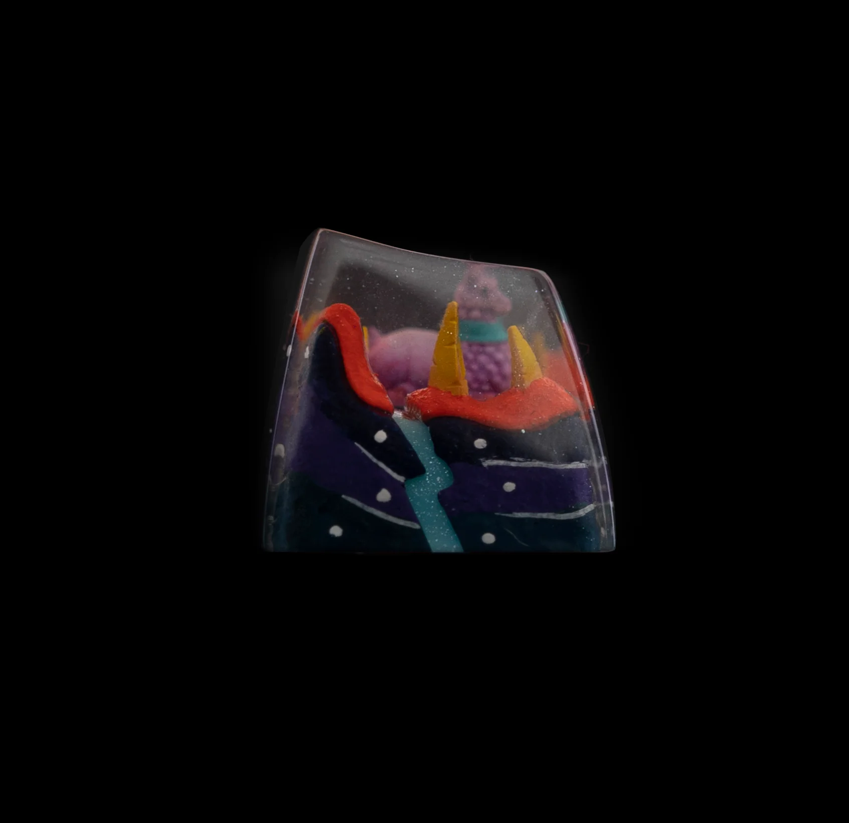 Dwarf Factory x MK Alien Llama Artisan Keycap SA Profile Resin Artisan Keycap - Image 8