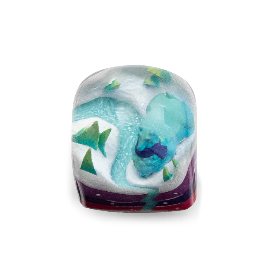 Dwarf Factory x MK Frostbit Llama Artisan Keycap DOM Profile Resin Artisan Keycap - Image 9