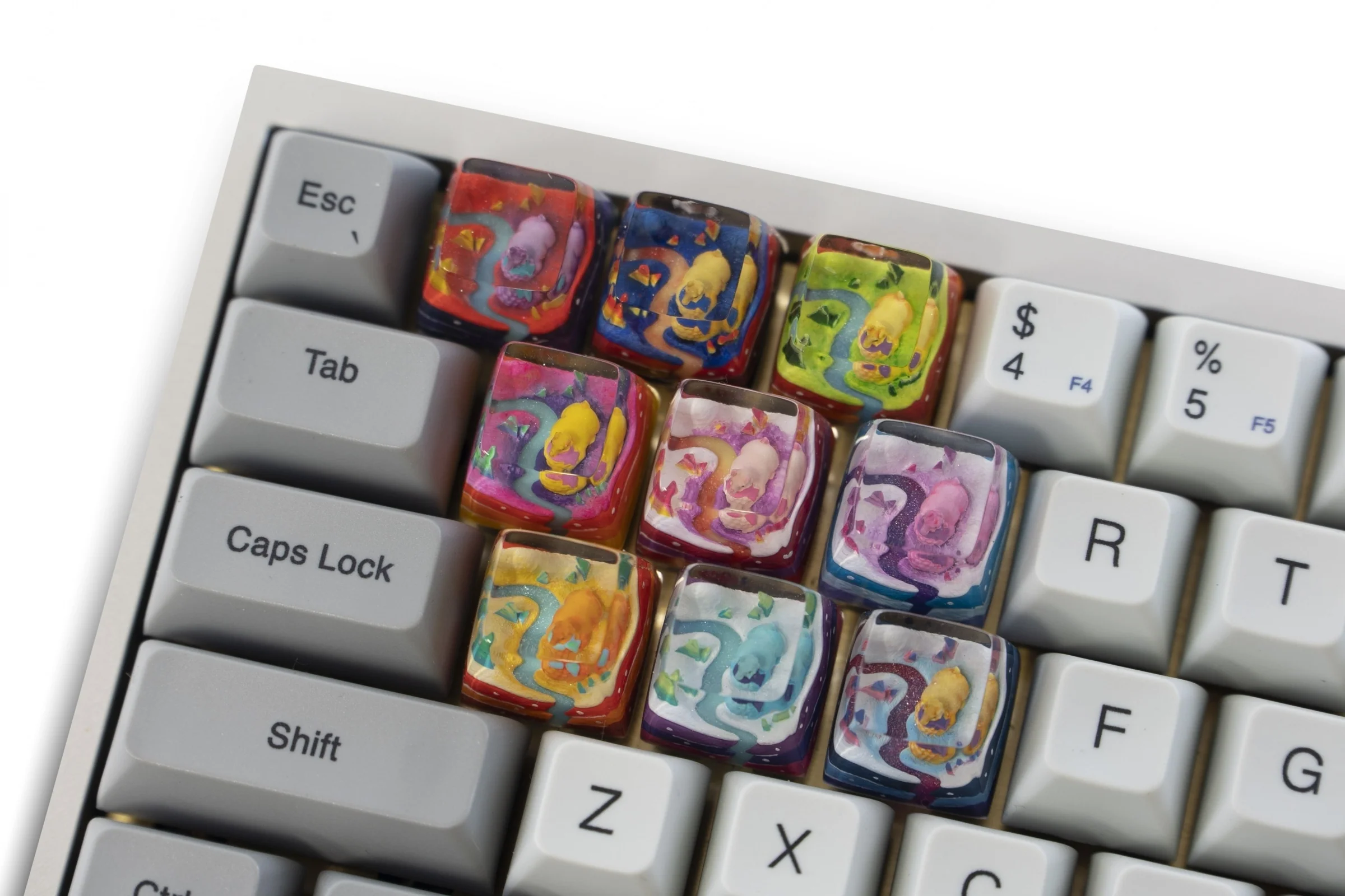 Dwarf Factory x MK Meadow Llama Artisan Keycap SA Profile Resin Artisan Keycap - Image 3