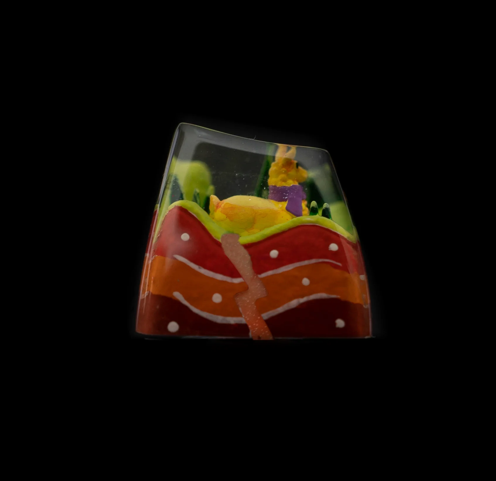 Dwarf Factory x MK Meadow Llama Artisan Keycap SA Profile Resin Artisan Keycap - Image 8