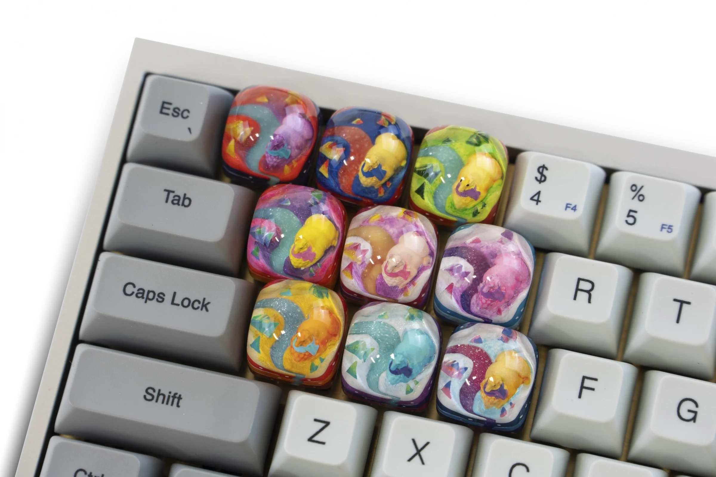 Dwarf Factory x MK Oasis Llama Artisan Keycap DOM Profile Resin Artisan Keycap - Image 3