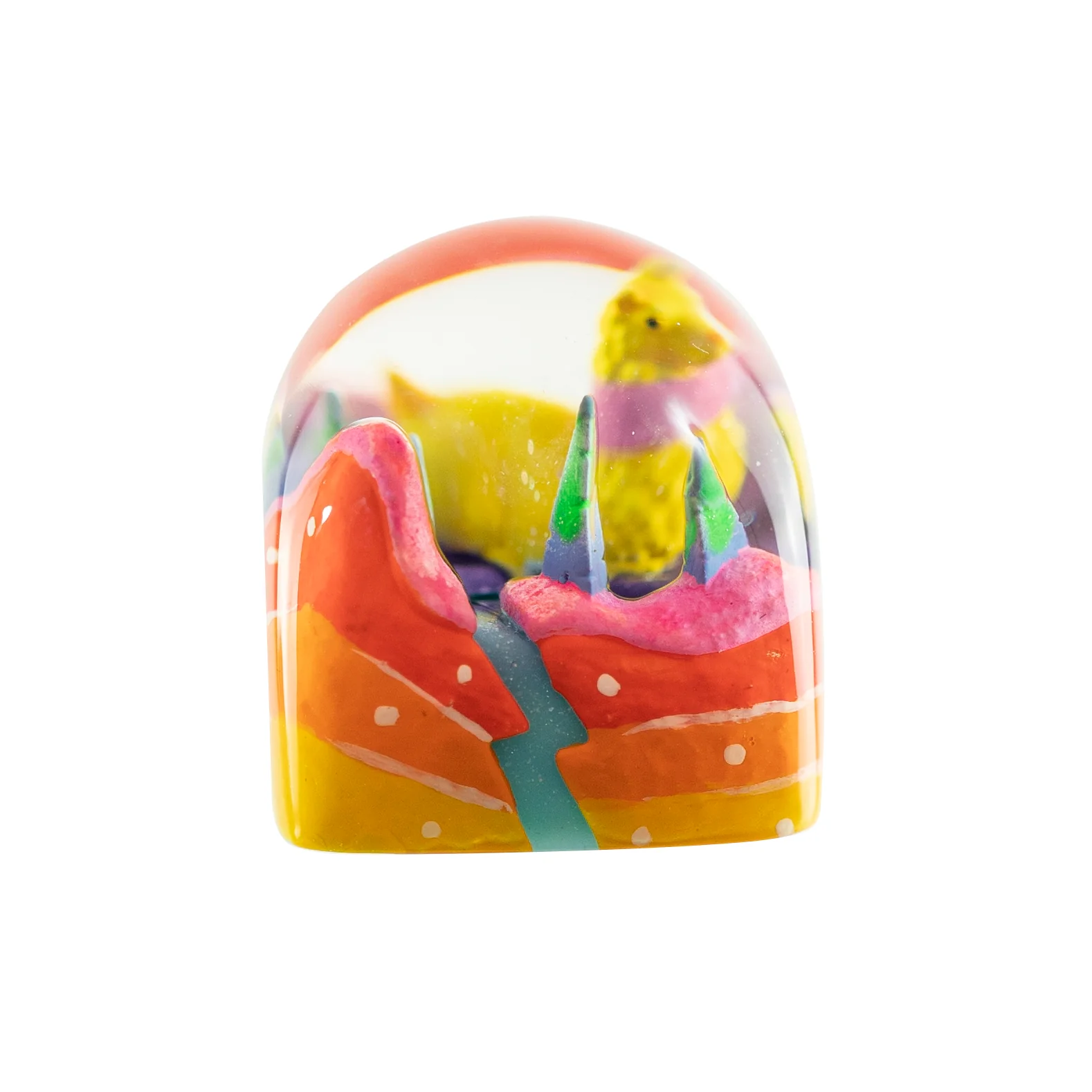 Dwarf Factory x MK Rainbow Llama Artisan Keycap DOM Profile Resin Artisan Keycap - Image 6