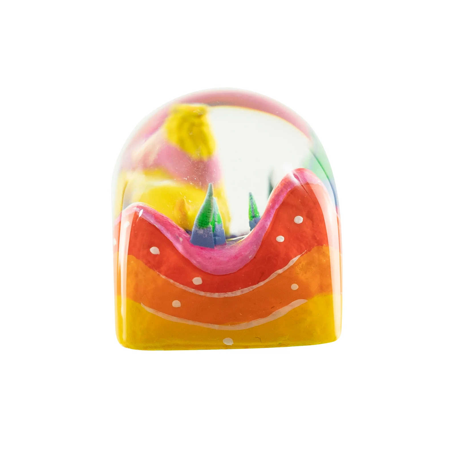 Dwarf Factory x MK Rainbow Llama Artisan Keycap DOM Profile Resin Artisan Keycap - Image 8
