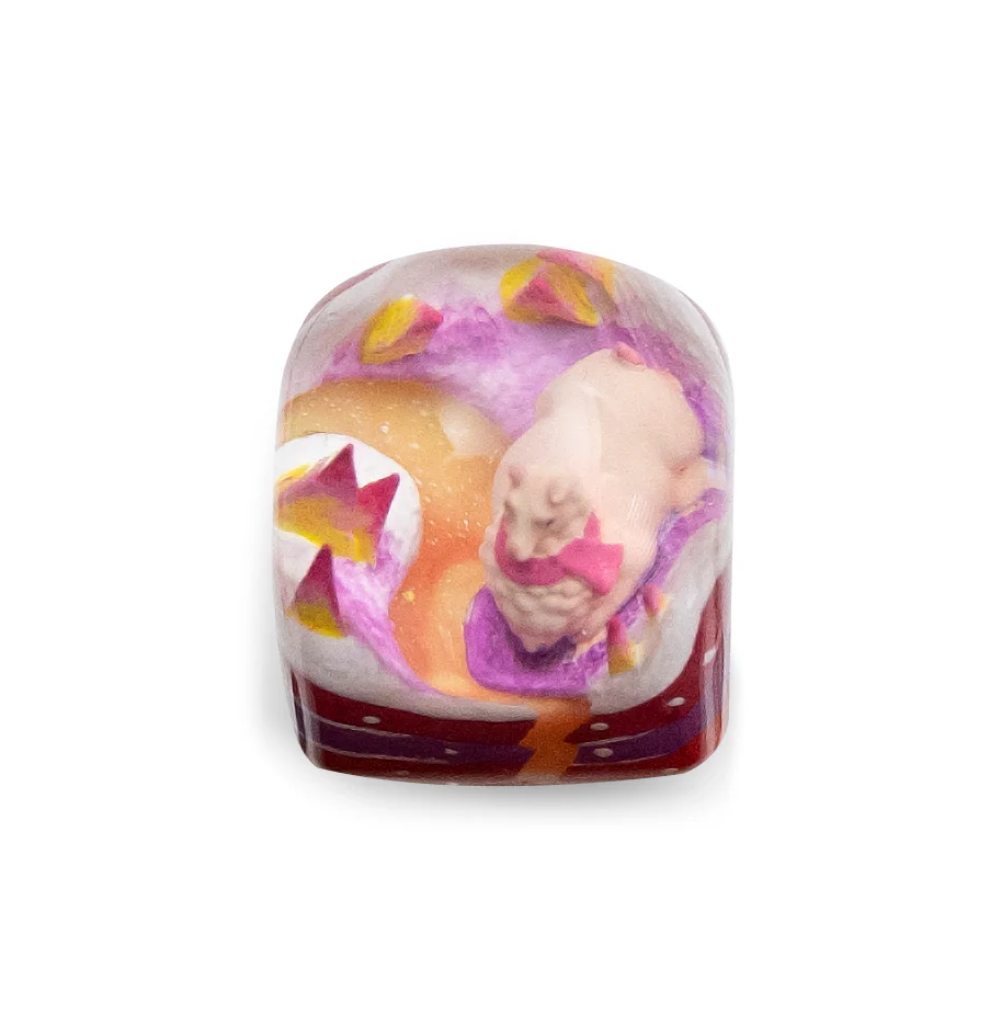 Dwarf Factory x MK Sugar Llama Artisan Keycap DOM Profile Resin Artisan Keycap - Image 8