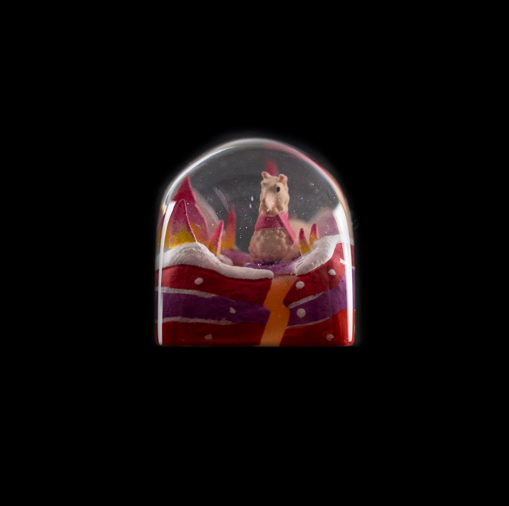 Dwarf Factory x MK Sugar Llama Artisan Keycap DOM Profile Resin Artisan Keycap - Image 9