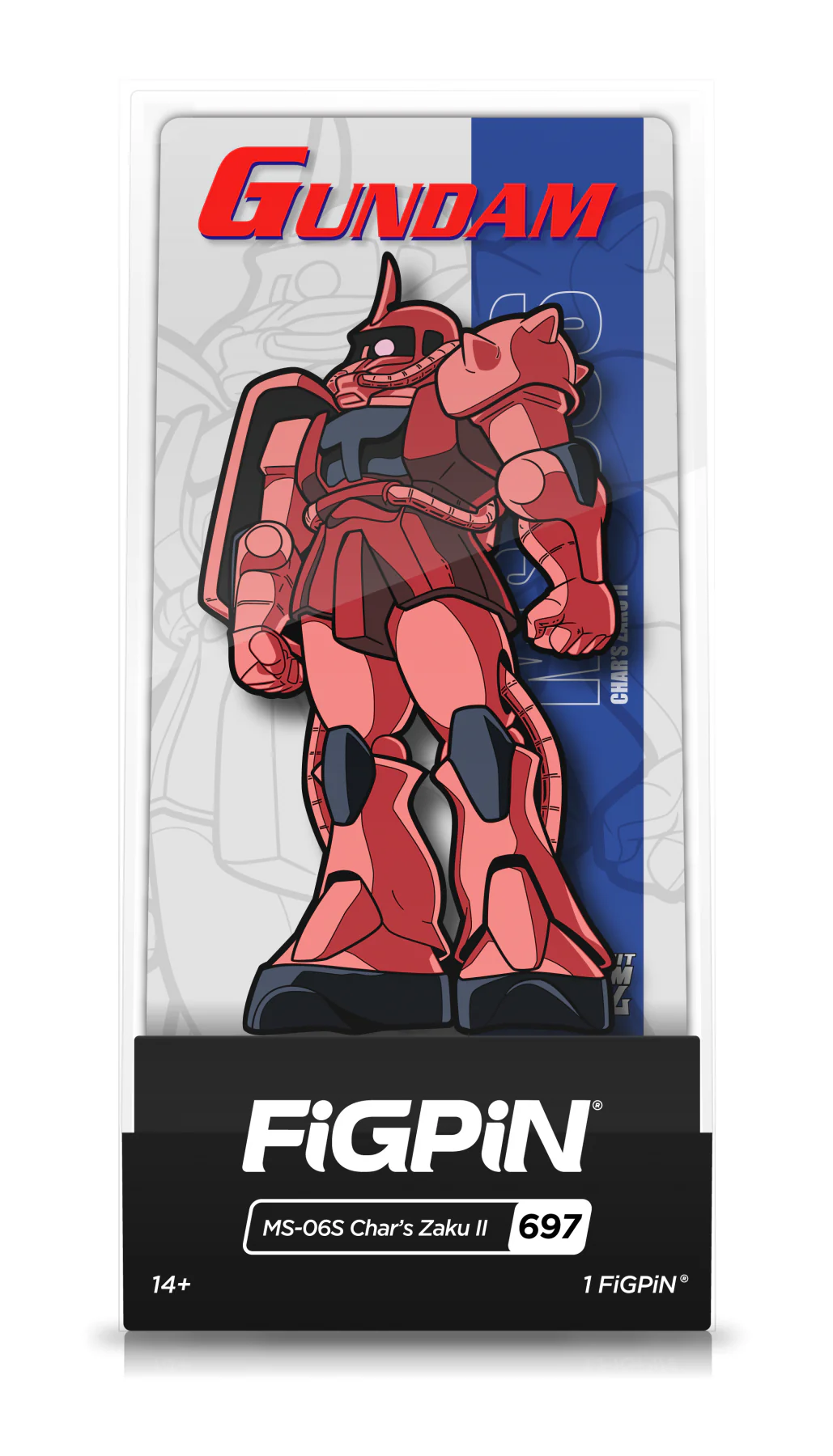 FiGPiN MS-06S Char's Zaku II (697) Collectable Enamel Pin - Image 2