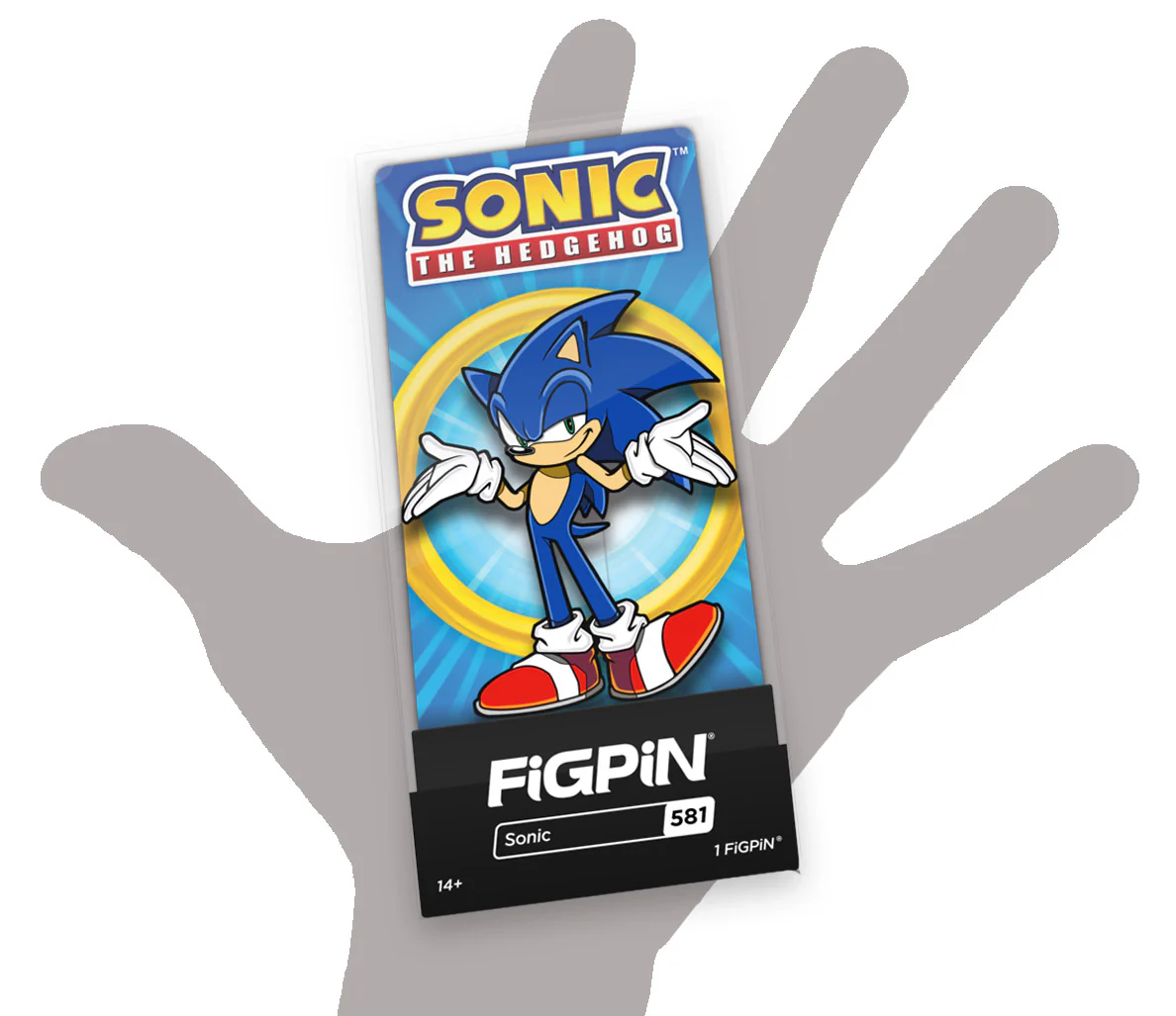 FiGPiN Sonic (581) Collectable Enamel Pin - Image 3