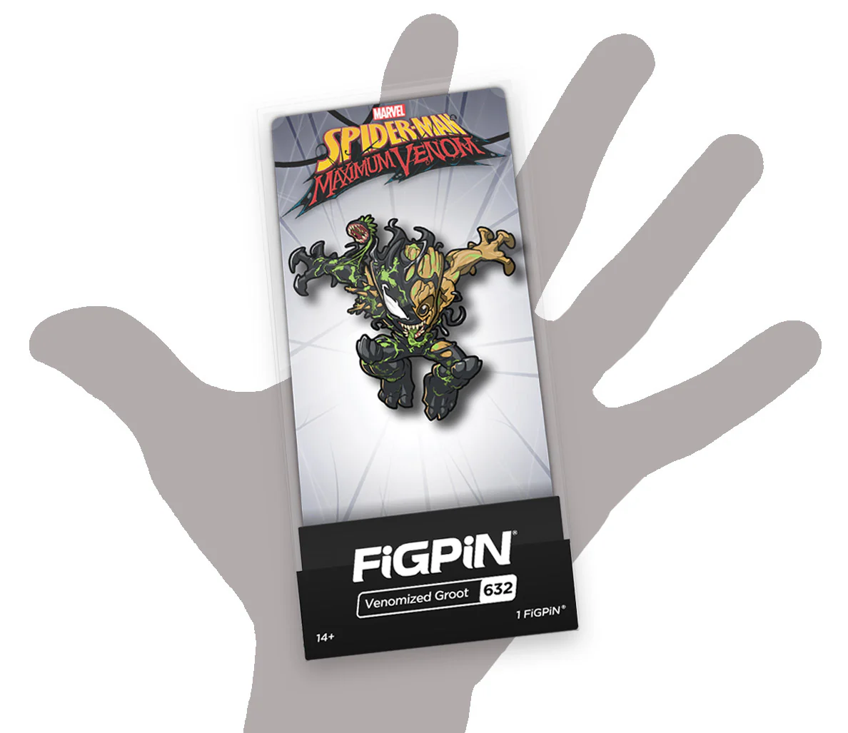 FiGPiN Venomized Groot (632) Collectable Enamel Pin - Image 3