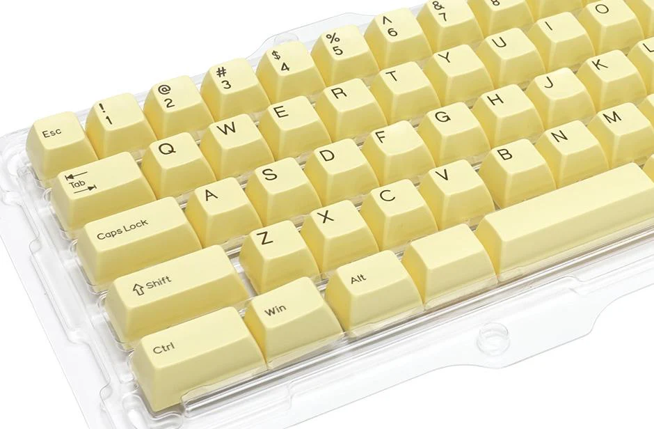 Filco Custard MINILA 72 Key SA Profile Double Shot ABS Keycap Set - Image 3