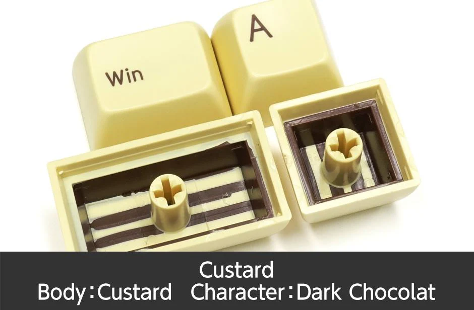 Filco Custard MINILA 72 Key SA Profile Double Shot ABS Keycap Set - Image 5