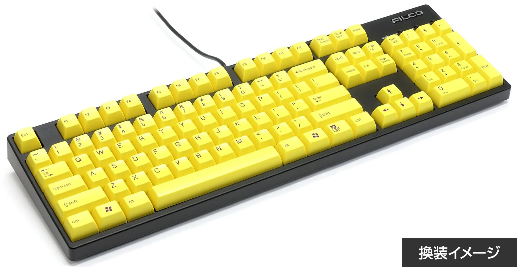 Filco Yellow 104 Key SA Profile Double Shot ABS Keycap Set - Image 2