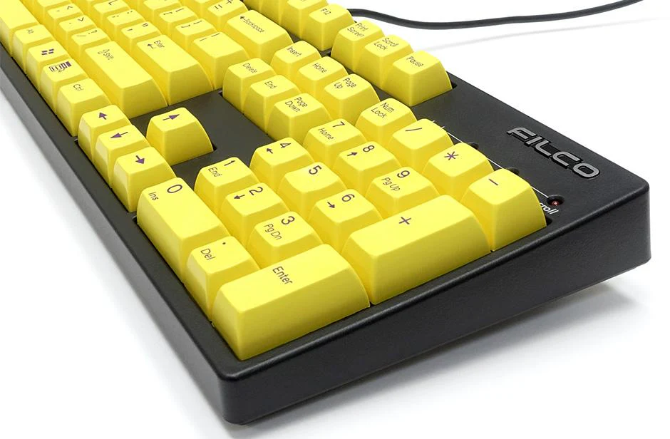 Filco Yellow 104 Key SA Profile Double Shot ABS Keycap Set - Image 3