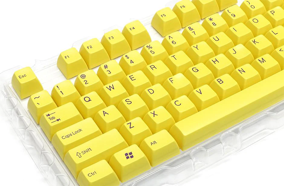 Filco Yellow 104 Key SA Profile Double Shot ABS Keycap Set - Image 4