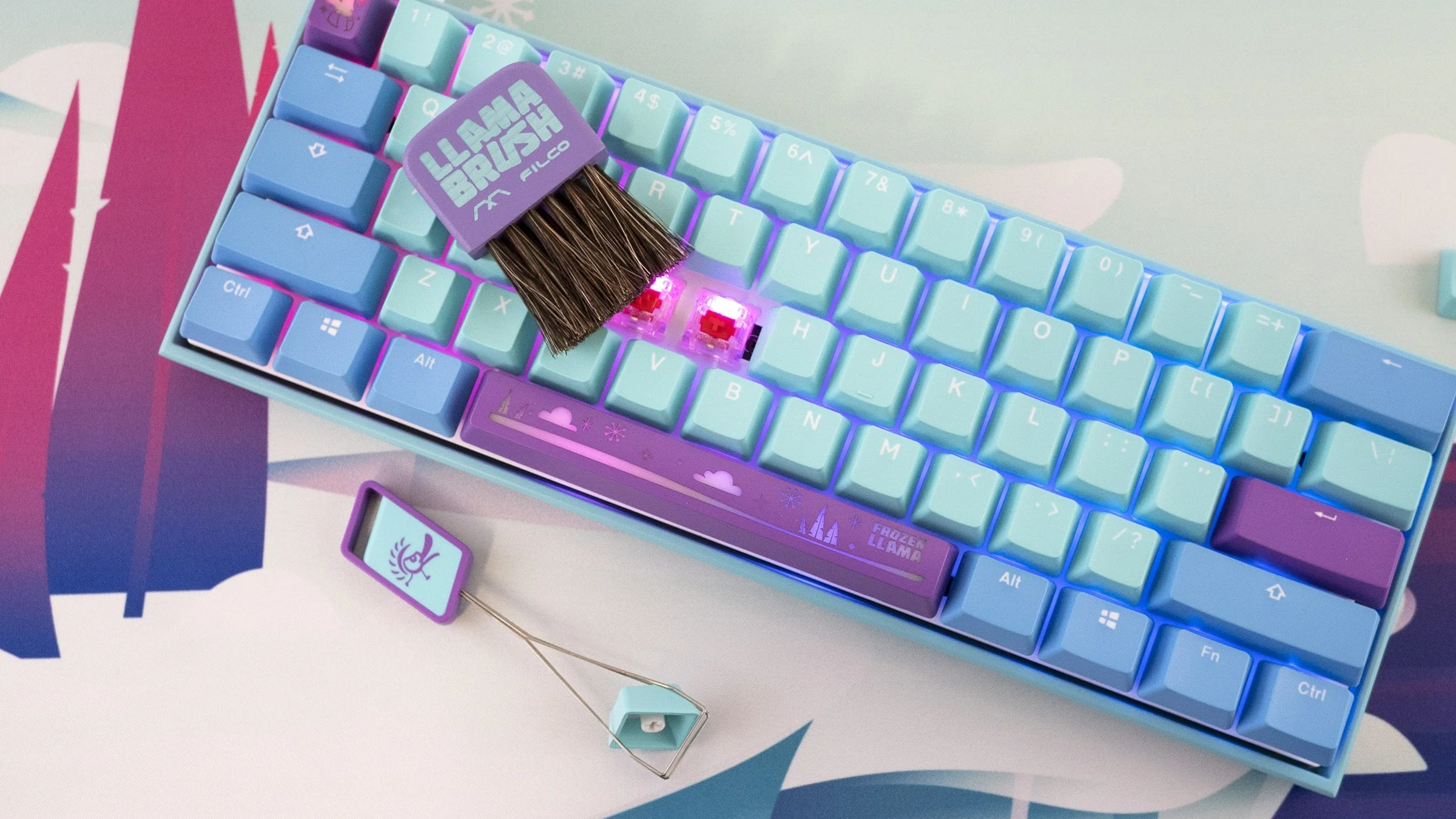 Filco x MK Frozen Llama Keyboard Cleaning Brush - Image 5