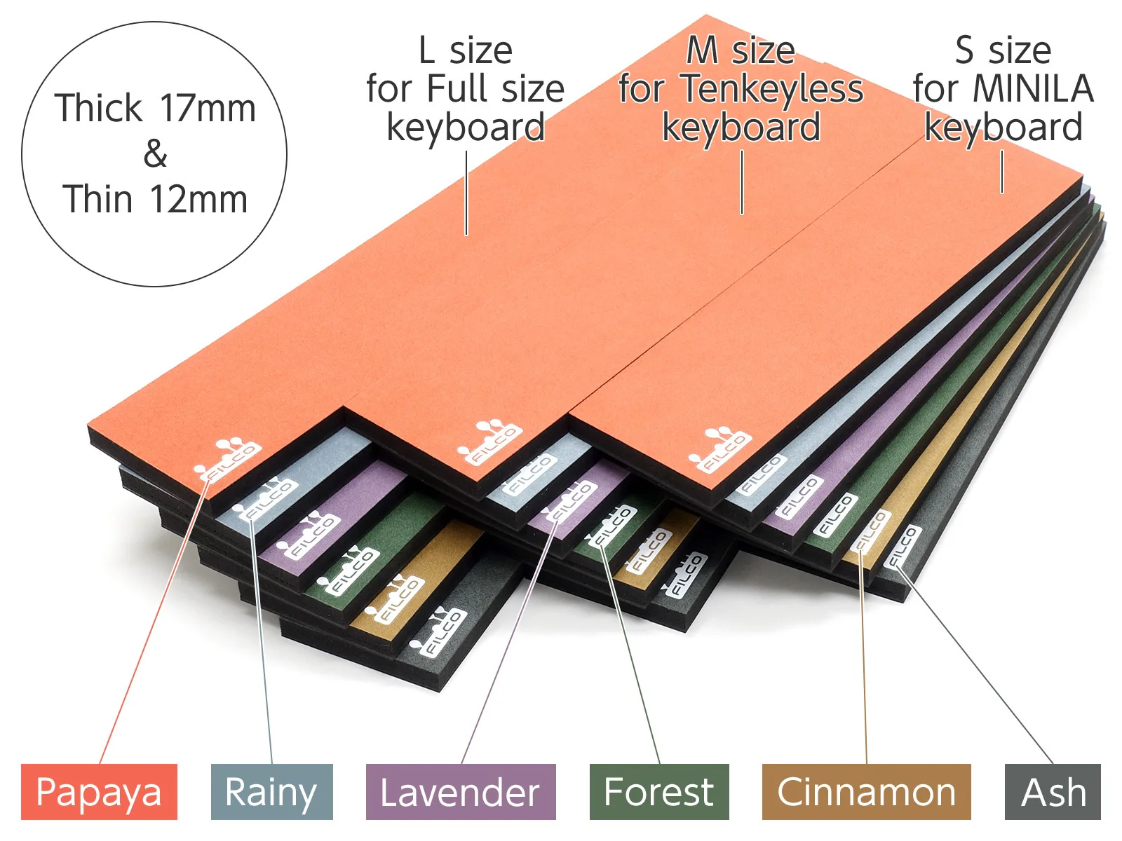 FILCO Majestouch Macaron Large Wrist Rest