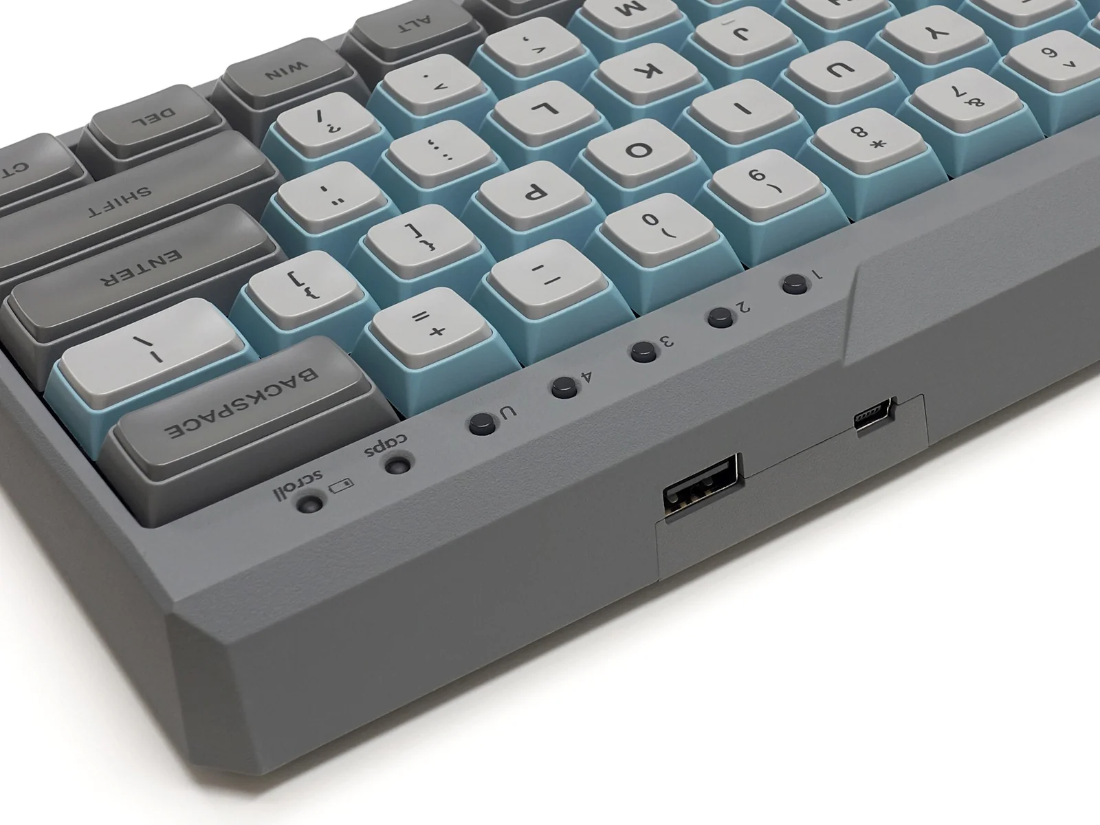 Filco Majestouch Minila R Convertible Sky Grey 60% Bluetooth Double Shot PBT Mechanical Keyboard - Image 9