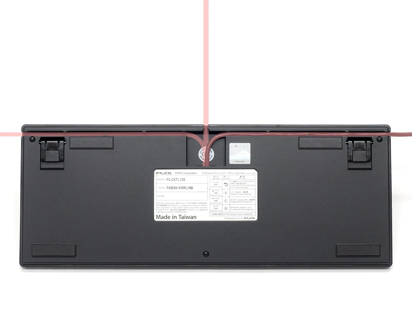 Filco Majestouch Stingray TKL Ninja Low Profile Mechanical Keyboard - Image 5