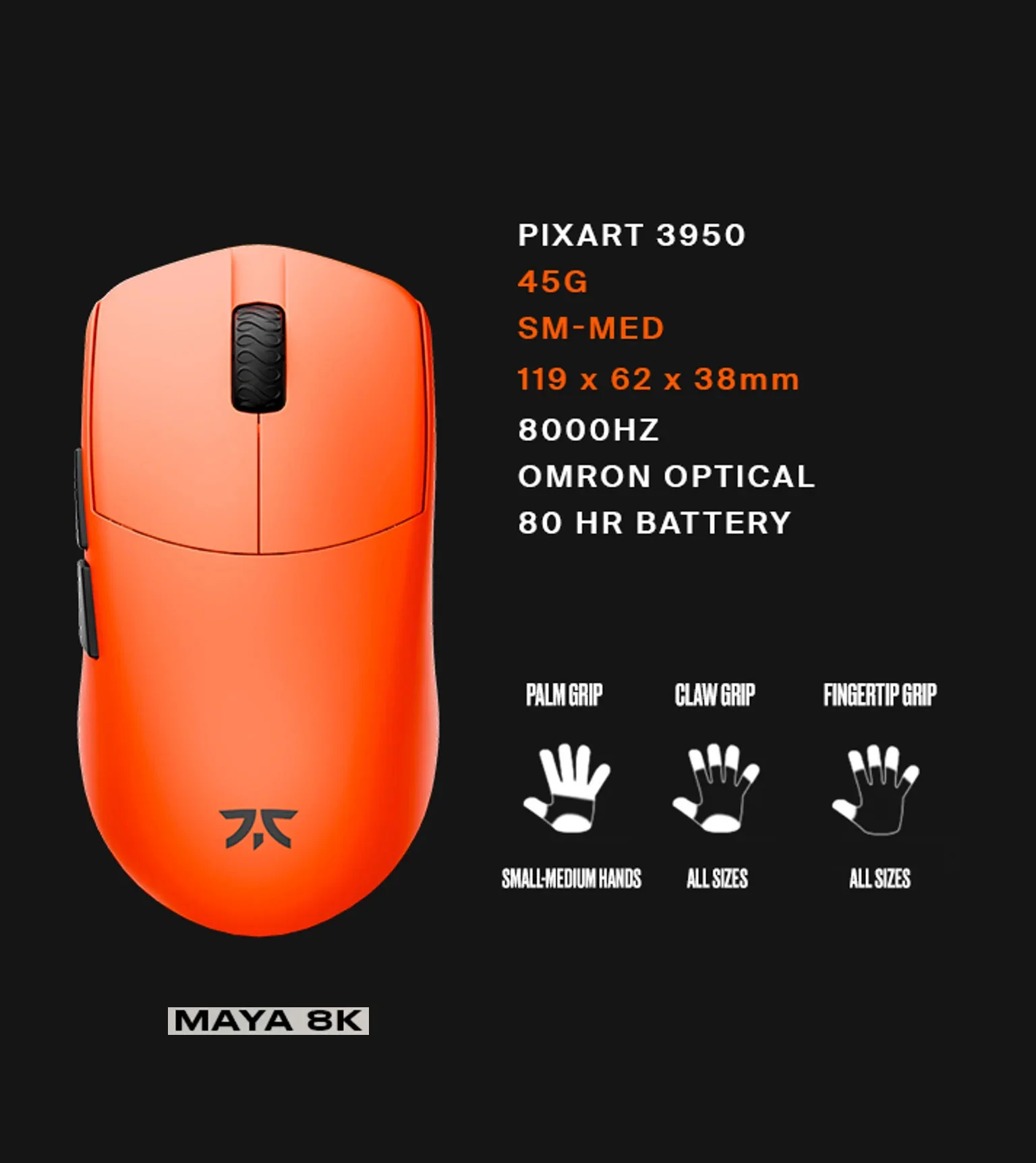 Fnatic x LAMZU Maya Wireless Mouse - Image 8