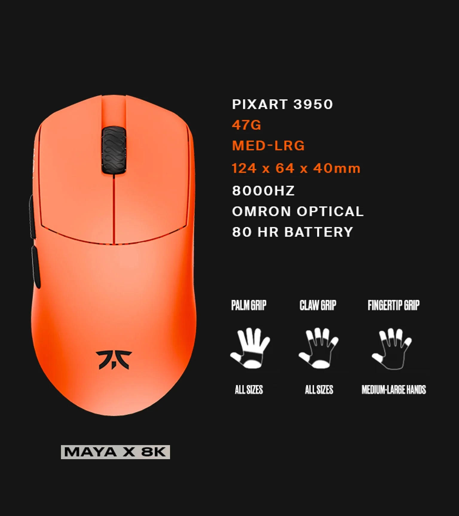 Fnatic x LAMZU Maya Wireless Mouse - Image 9