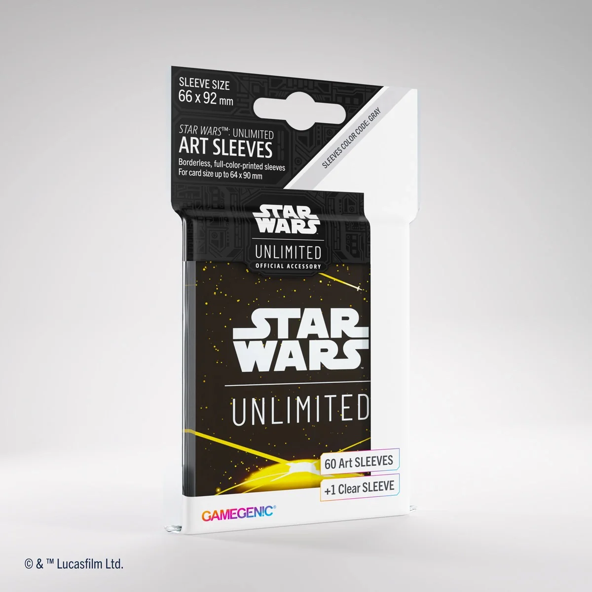 Gamegenic Star Wars Unlimited Art Sleeves Card Back Yellow