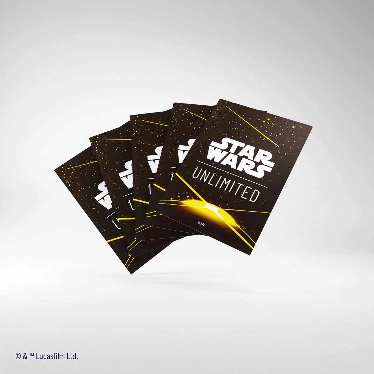 Gamegenic Star Wars Unlimited Art Sleeves Card Back Yellow - Image 2
