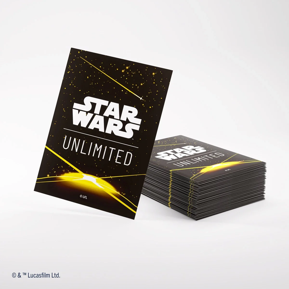 Gamegenic Star Wars Unlimited Art Sleeves Card Back Yellow - Image 3