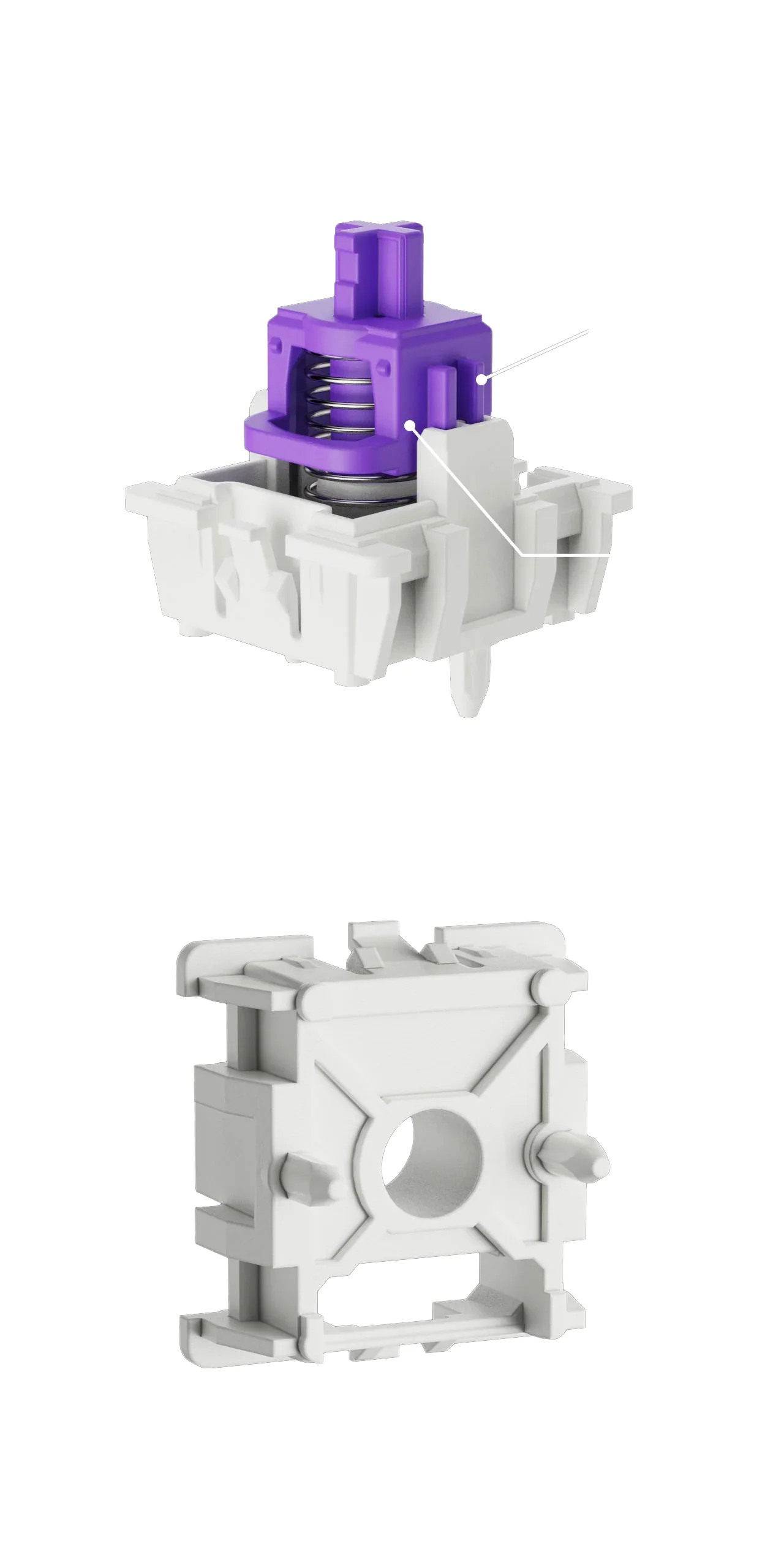 Gateron Nebula Dual-Rail 40g Linear Magnetic HE Switches - Image 3