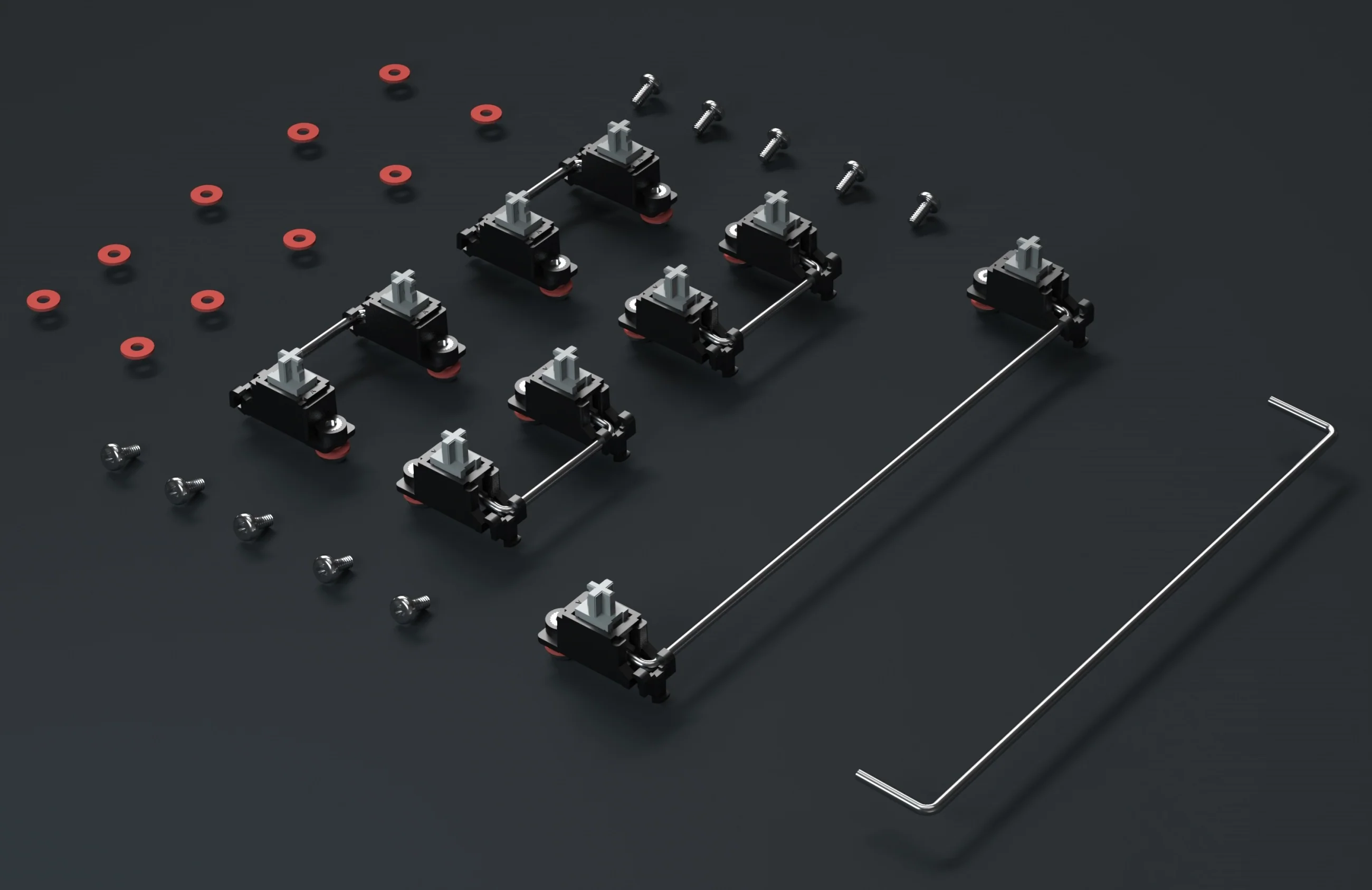 Gateron Stabilizers PCB Mount Screw-In TKL Kit - Image 10
