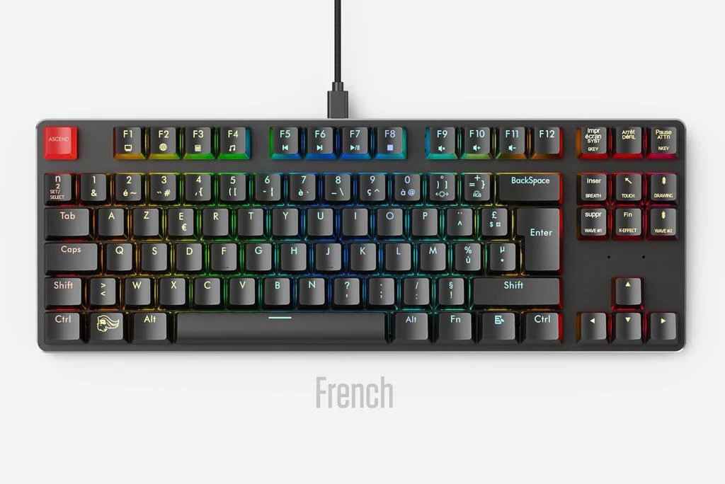 Glorious PC GMMK Customizable / Barebones ISO TKL RGB LED Mechanical Keyboard None - Image 4