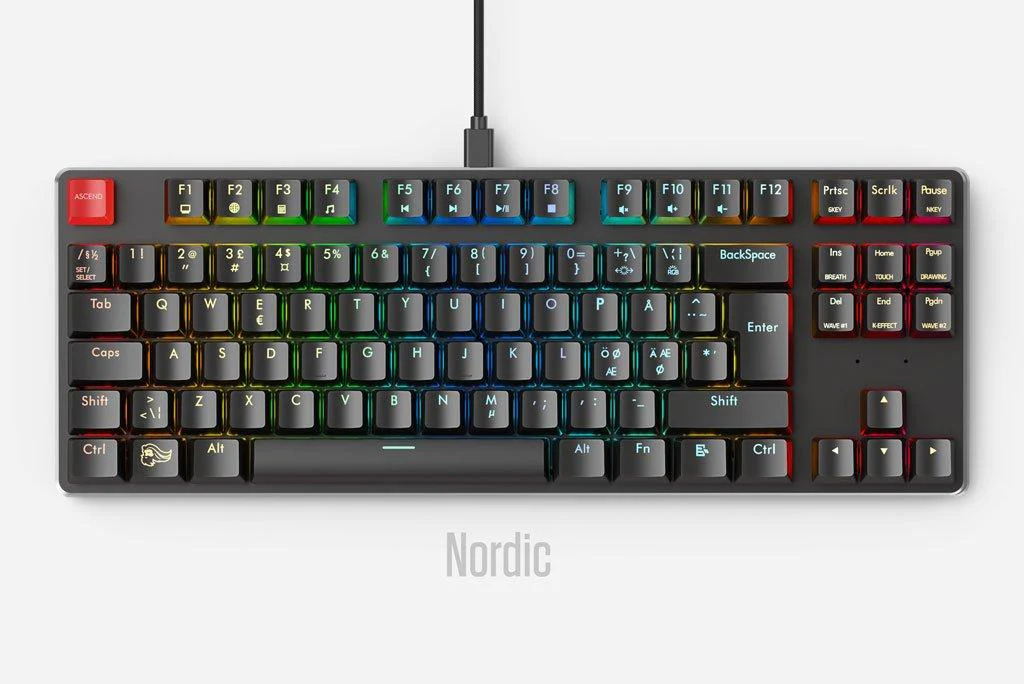 Glorious PC GMMK Customizable / Barebones ISO TKL RGB LED Mechanical Keyboard None - Image 6