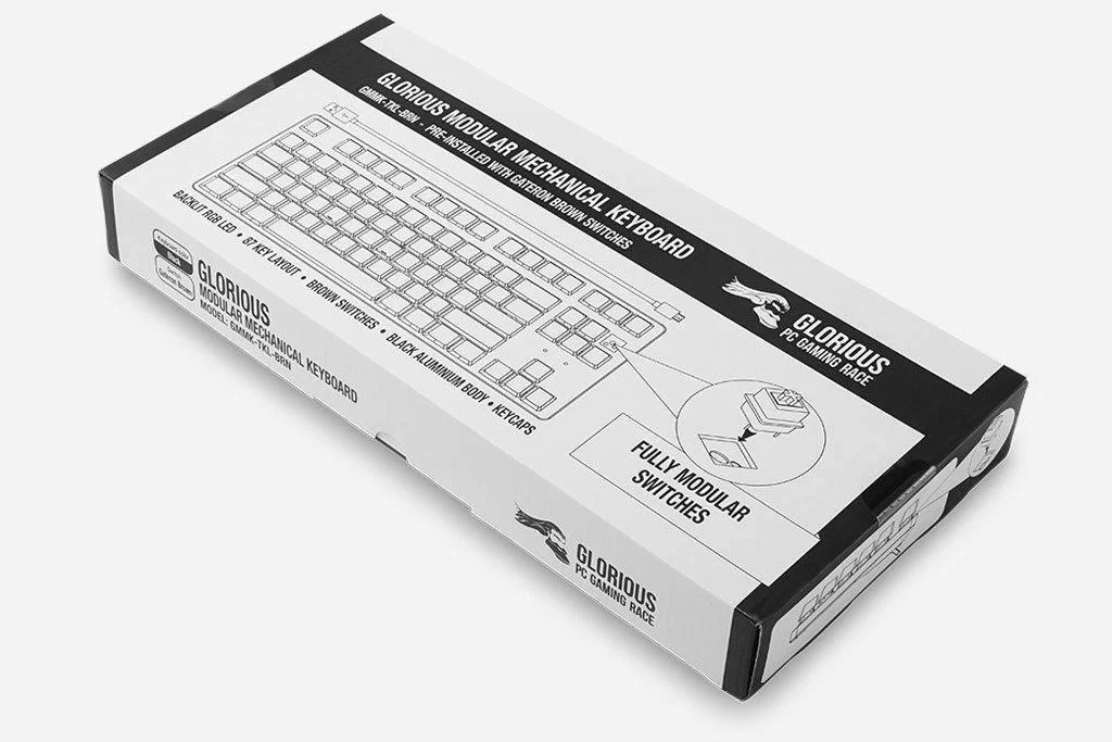 Glorious PC GMMK TKL RGB Double Shot ABS Mechanical Keyboard Gateron Brown - Image 5