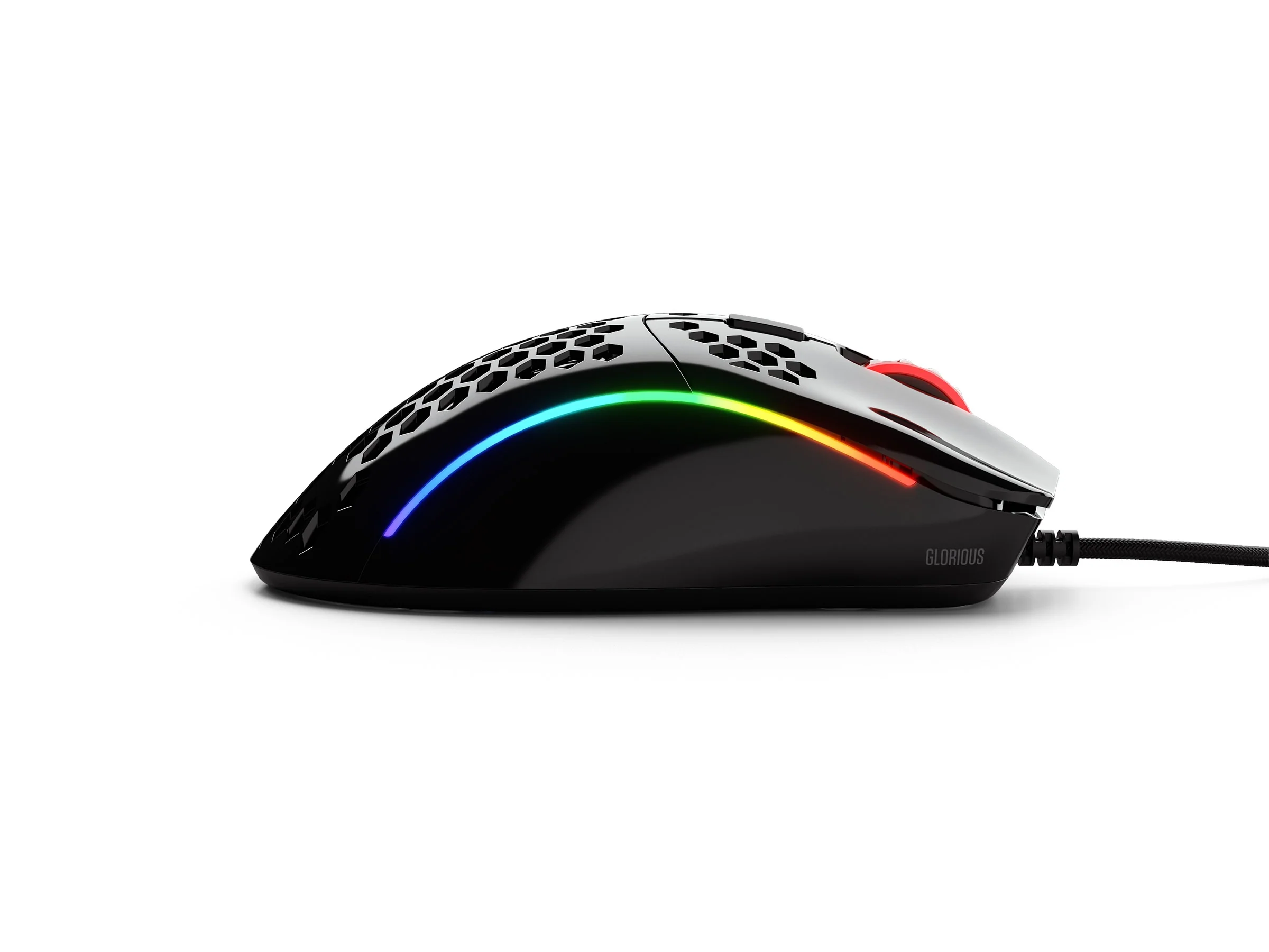 Glorious PC Model D Minus Glossy Black RGB Wired Mouse - Image 4