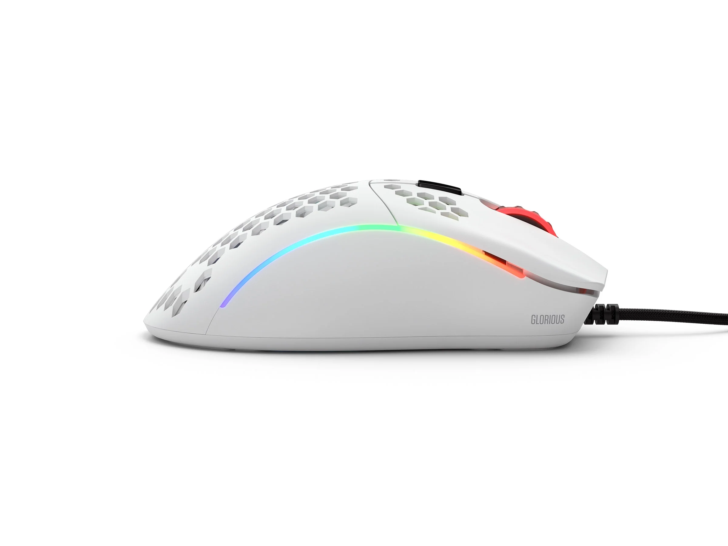 Glorious PC Model D Minus Matte White RGB Wired Mouse - Image 4