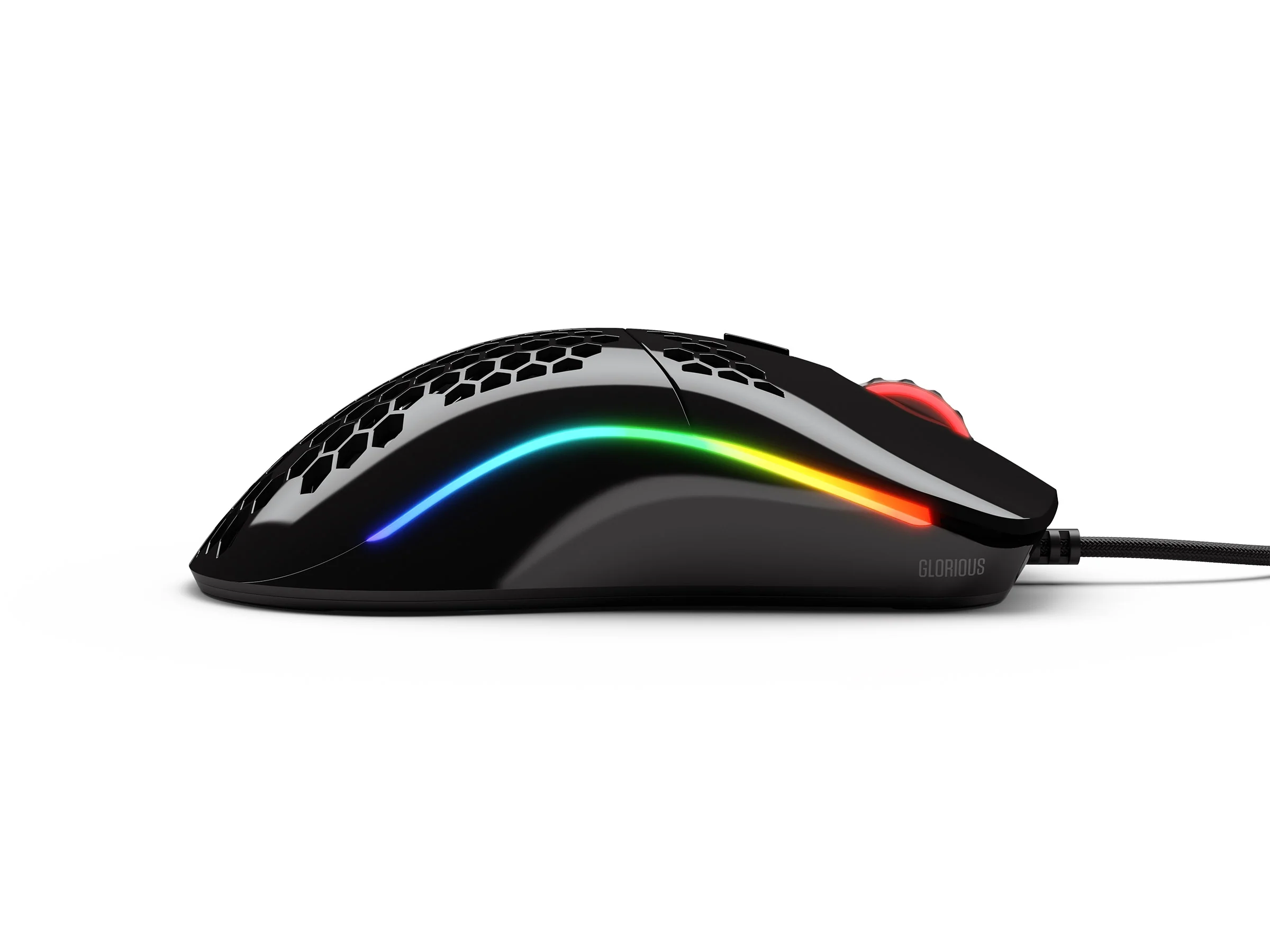 Glorious PC Model O Glossy Black RGB Wired Mouse - Image 5