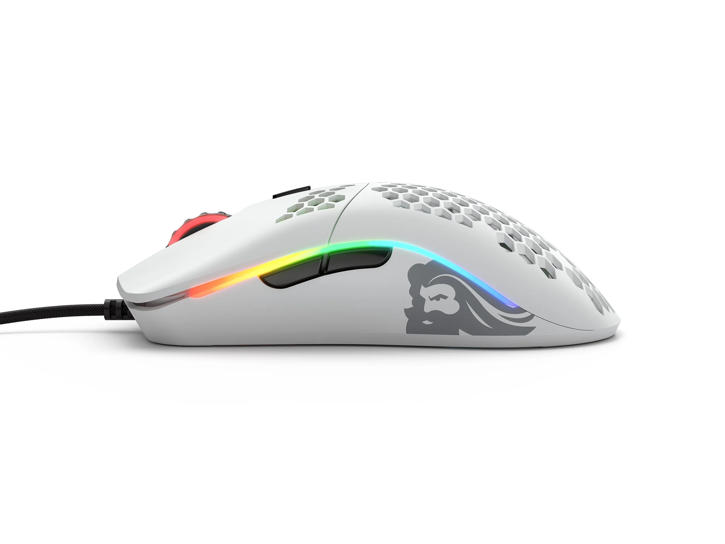 Glorious PC Model O Minus Matte White RGB Wired Mouse - Image 3