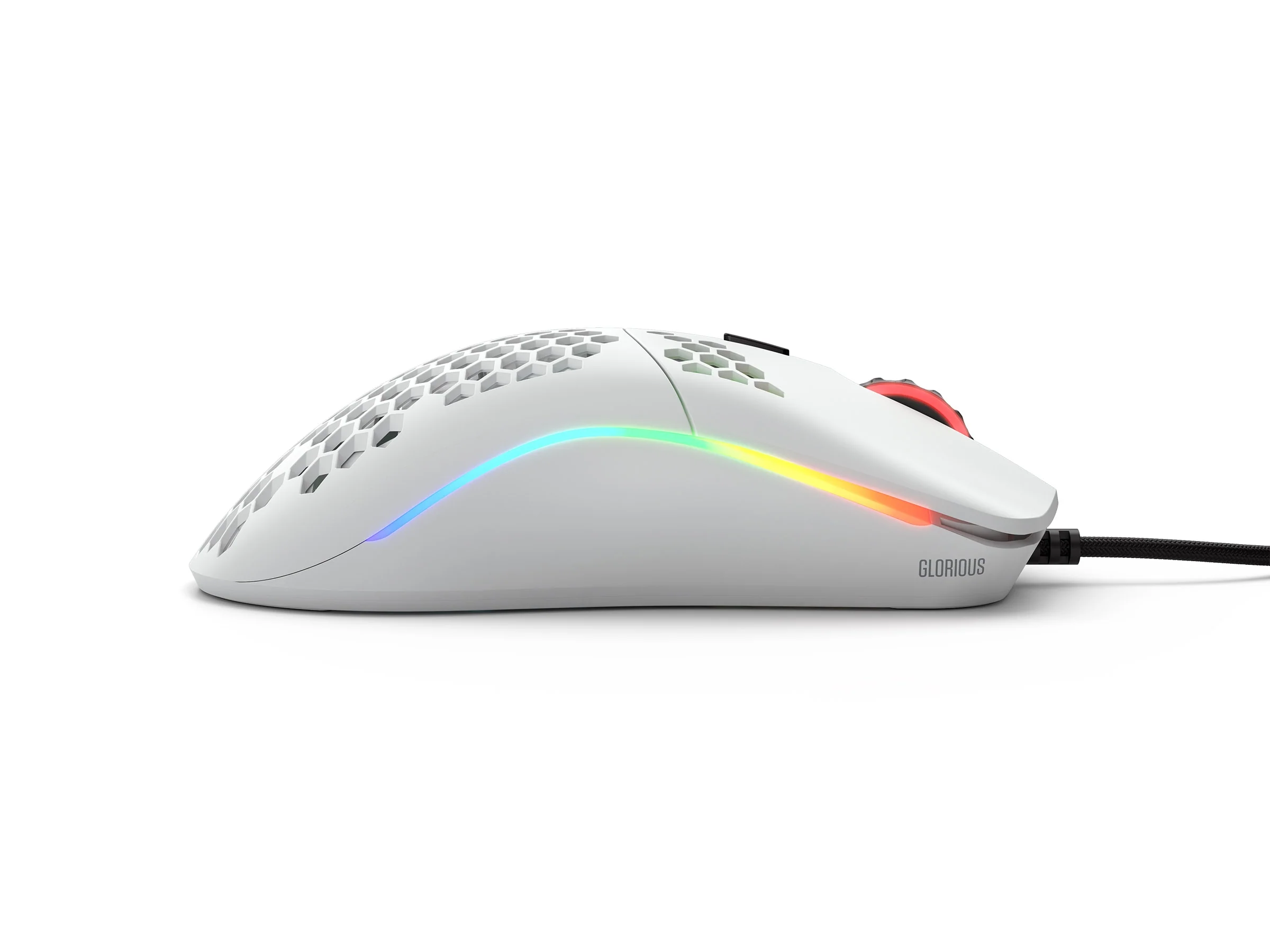 Glorious PC Model O Minus Matte White RGB Wired Mouse - Image 4