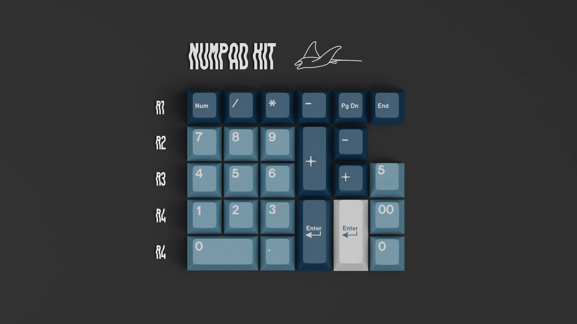 GMK Manta Cherry Profile Double Shot ABS Keycap Set - Image 3