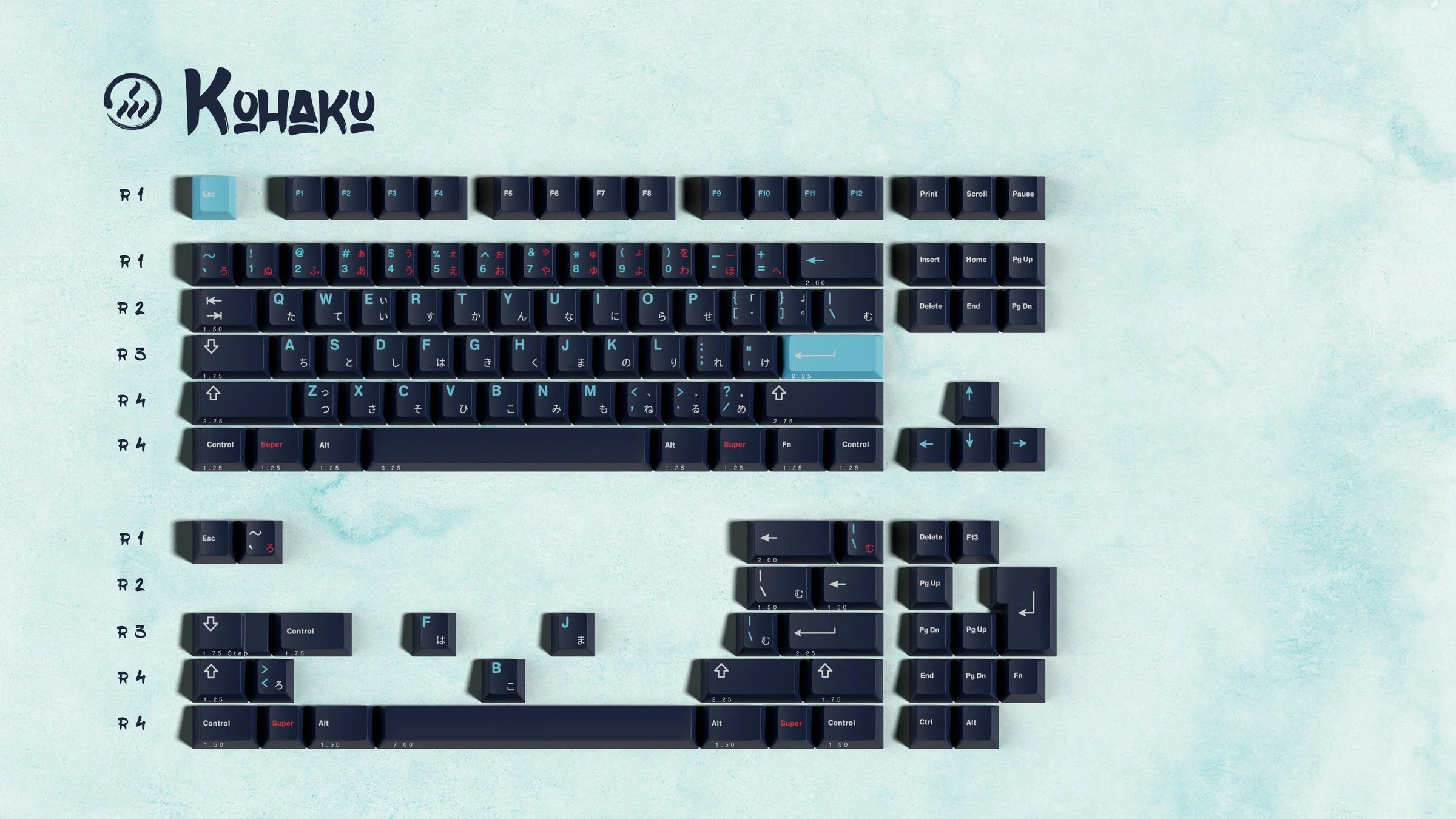 GMK Zen Pond Cherry Profile Double Shot ABS Keycap Set - Image 5