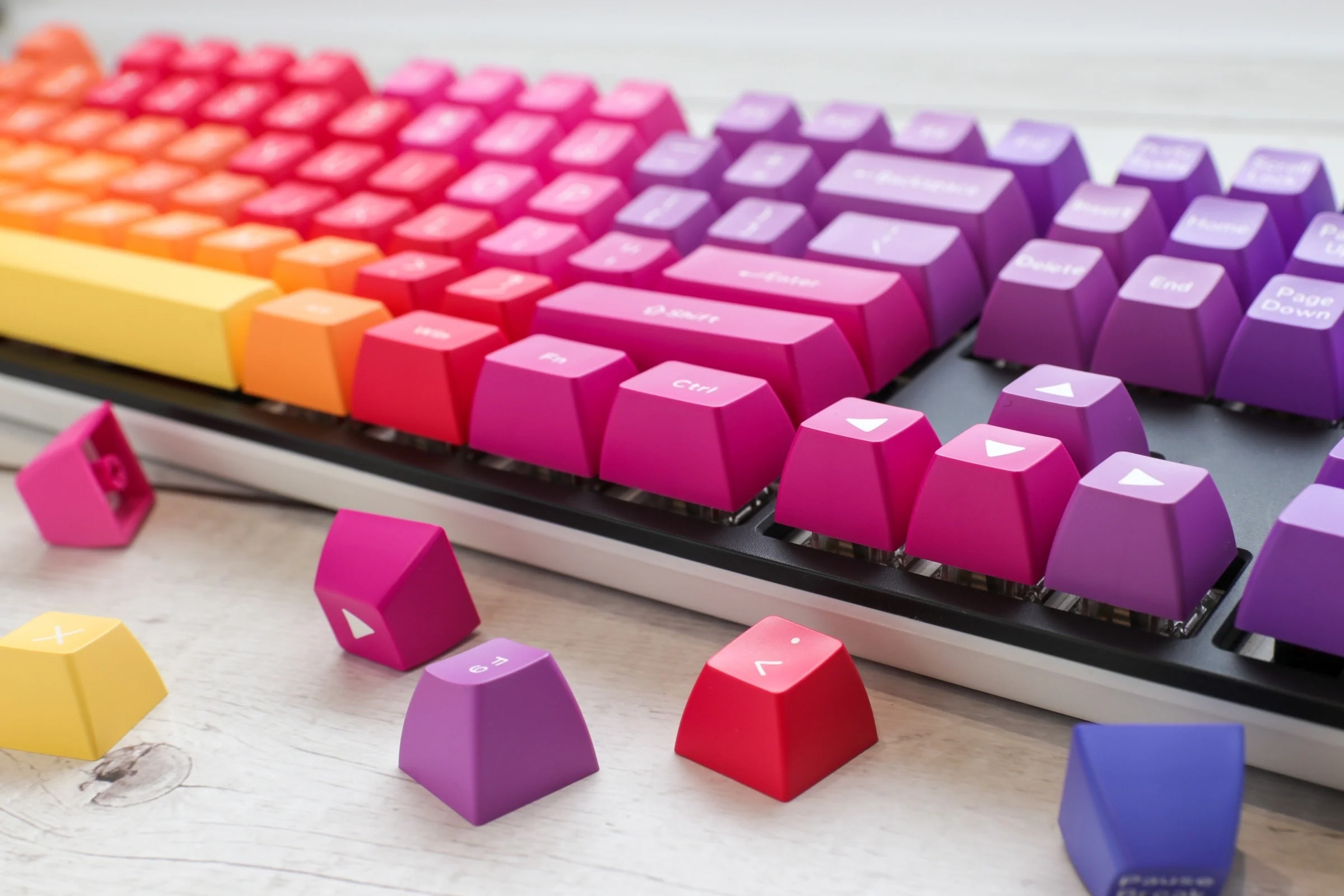 Hardcap x Ducky Afterglow 108 Key SA Profile Double Shot ABS Keycap Set - Image 5
