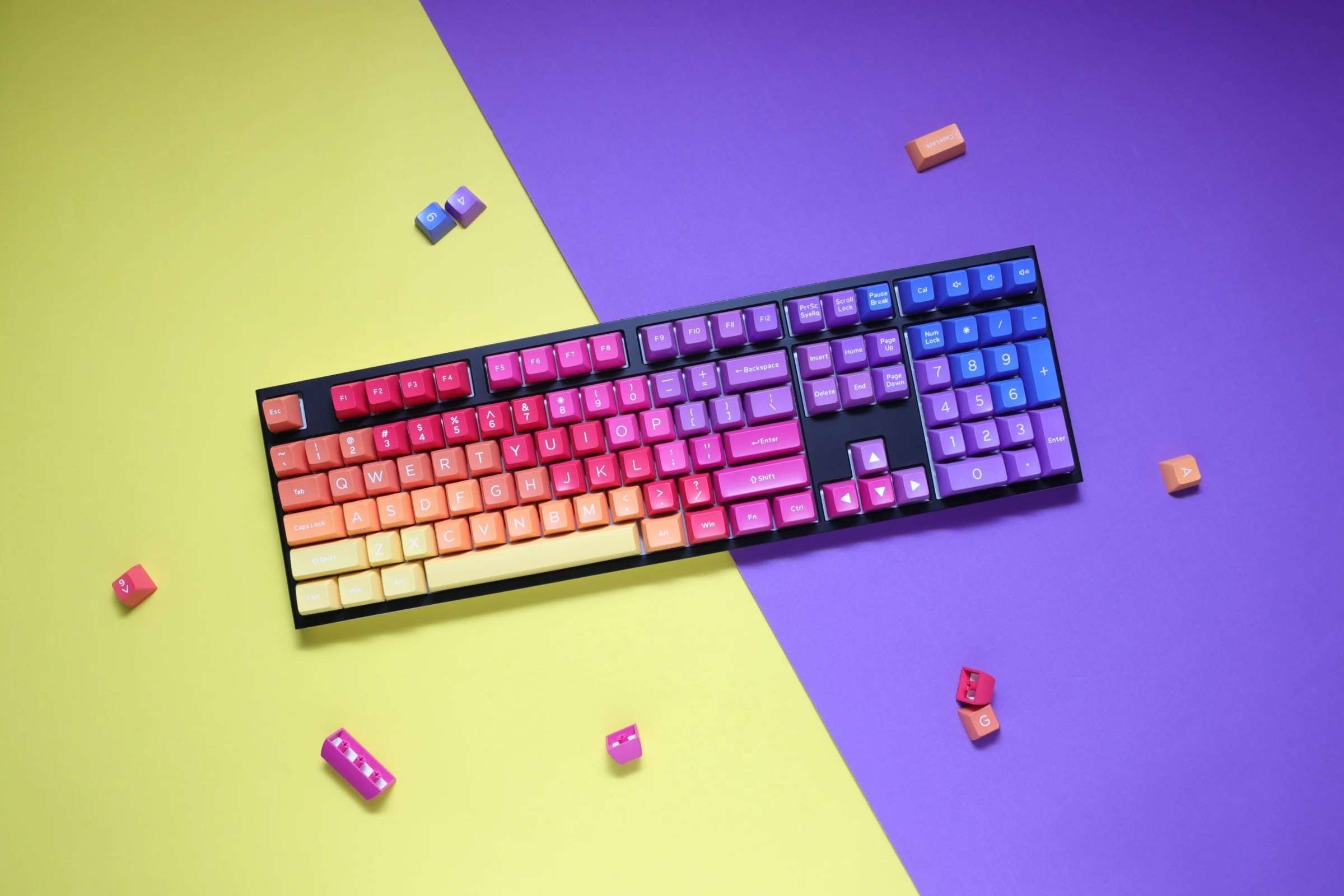 Hardcap x Ducky Afterglow 108 Key SA Profile Double Shot ABS Keycap Set - Image 8