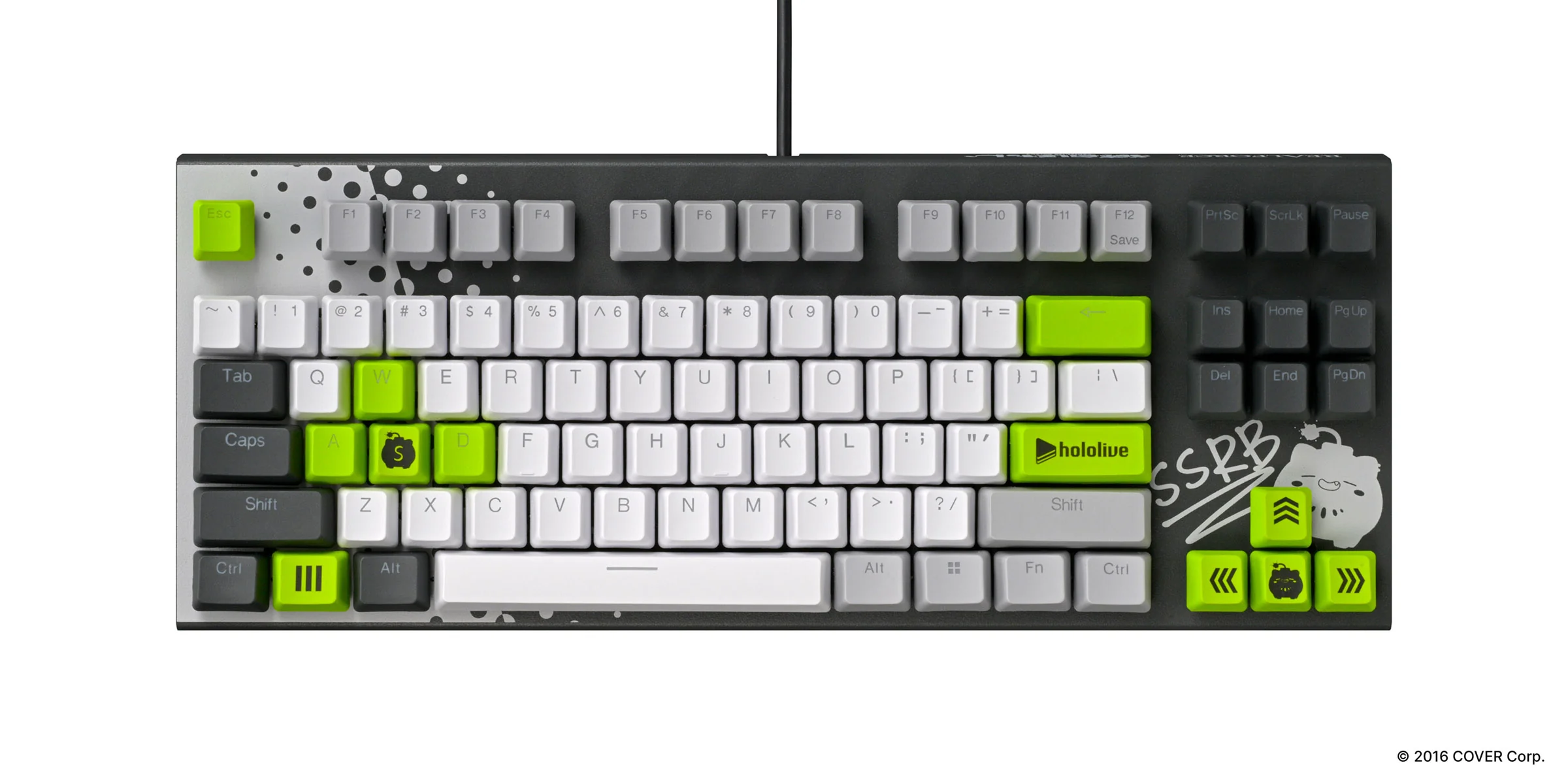 hololive x Realforce GX1 Shishiro Botan Keyboard - Image 2