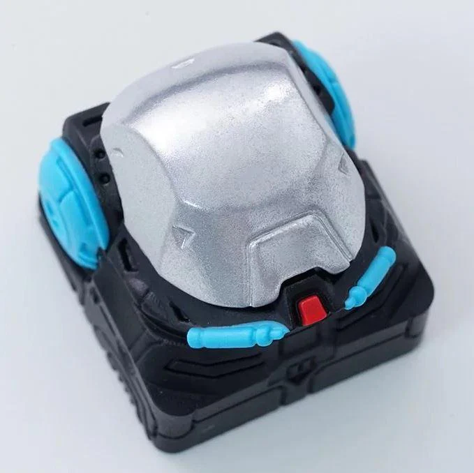 Hot Keys Project HKP Astronskull Silver Visor Artisan Keycap