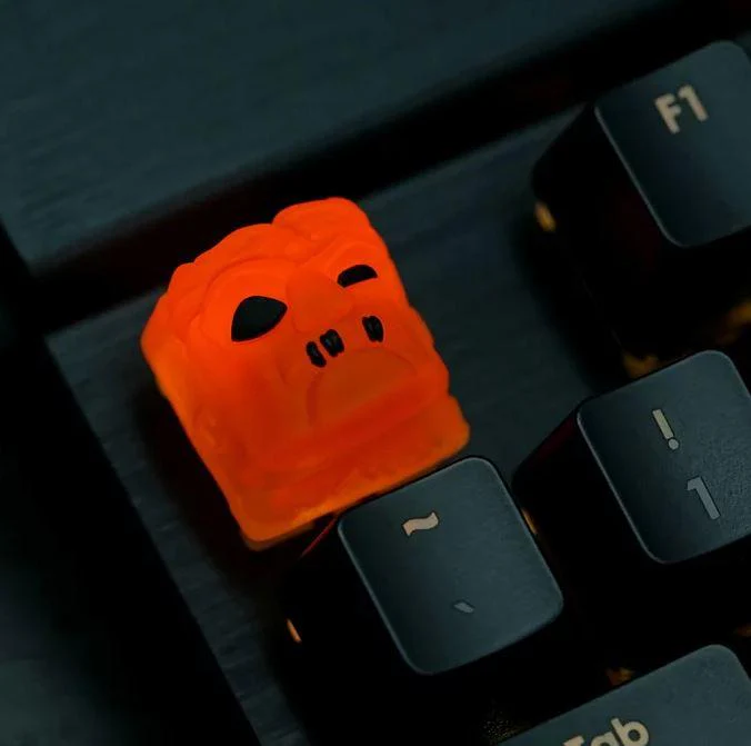 Hot Keys Project HKP Deadhead Pumpkin Artisan Keycap