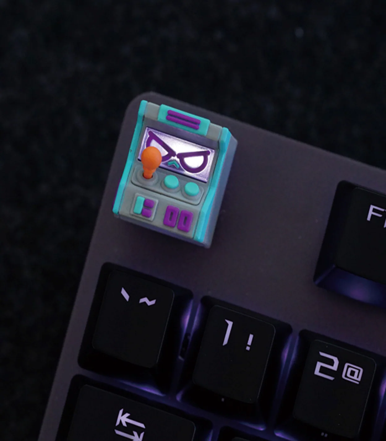 Hot Keys Project HKP Error Angry Grey Blue Purple Artisan Keycap