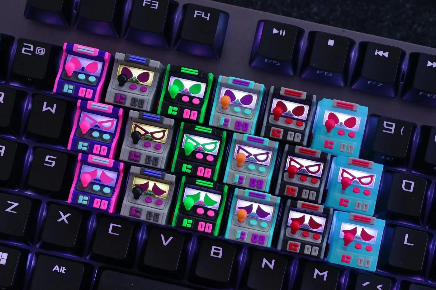 Hot Keys Project HKP Error Angry Madness Artisan Keycap - Image 7