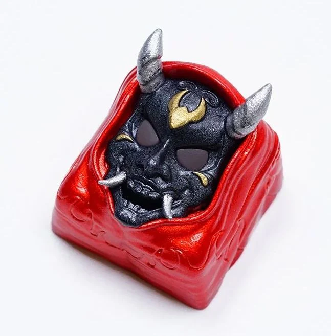 Hot Keys Project HKP Hannya Bloody Red Artisan Keycap - Image 2