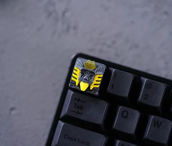 Hot Keys Project HKP Pharaoh Grey x Yellow Artisan Keycap